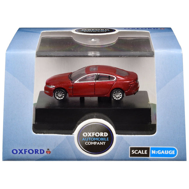 Jaguar XF RHD (Right Hand Drive) Carnelian Red 1/148 (N) Scale Diecast Model Car by Oxford Diecast-Oxford Diecast-ModelCars.com
