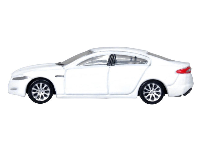 Jaguar XF RHD (Right Hand Drive) Polaris White 1/148 (N) Scale Diecast Model Car by Oxford Diecast-Oxford Diecast-ModelCars.com