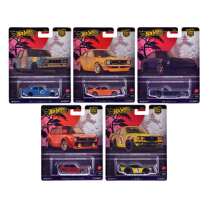 "Japan Historics 4" 5 piece Set "Car Culture" 2024 Series B Diecast Model Cars by Hot Wheels