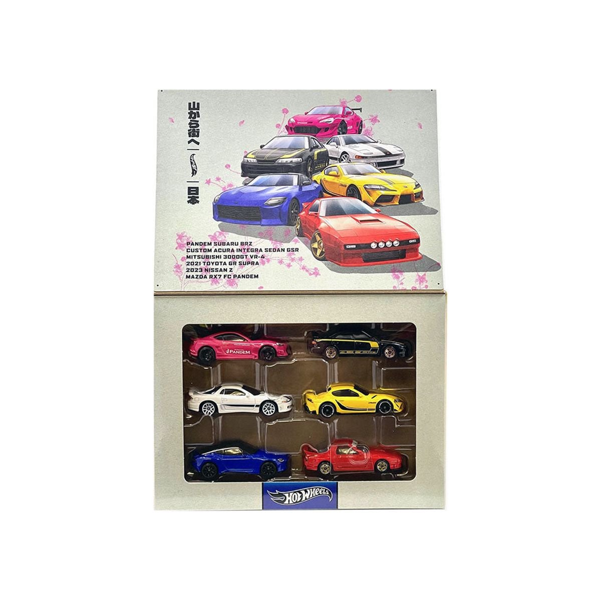 "Japan Street Theme" 6 piece Set Diecast model cars by Hot Wheels - Hotwheels - ModelCars.com