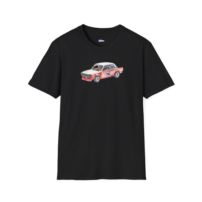 JDM Datsun 510 Trans-AM T-Shirt, Racing Car Sketch Art Tee, Automotive-Modelcars.com-ModelCars.com