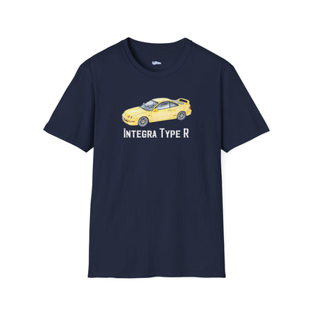 JDM T-Shirt - 2000 Acura Integra Type R Yellow with model designation-Modelcars.com-ModelCars.com