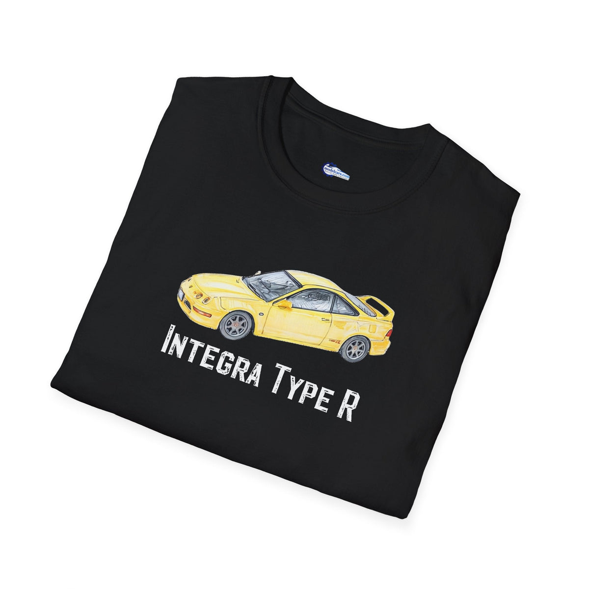 JDM T-Shirt - 2000 Acura Integra Type R Yellow with model designation-Modelcars.com-ModelCars.com