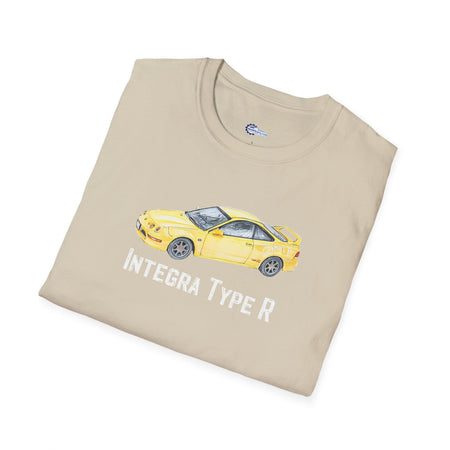 JDM T-Shirt - 2000 Acura Integra Type R Yellow with model designation-Modelcars.com-ModelCars.com
