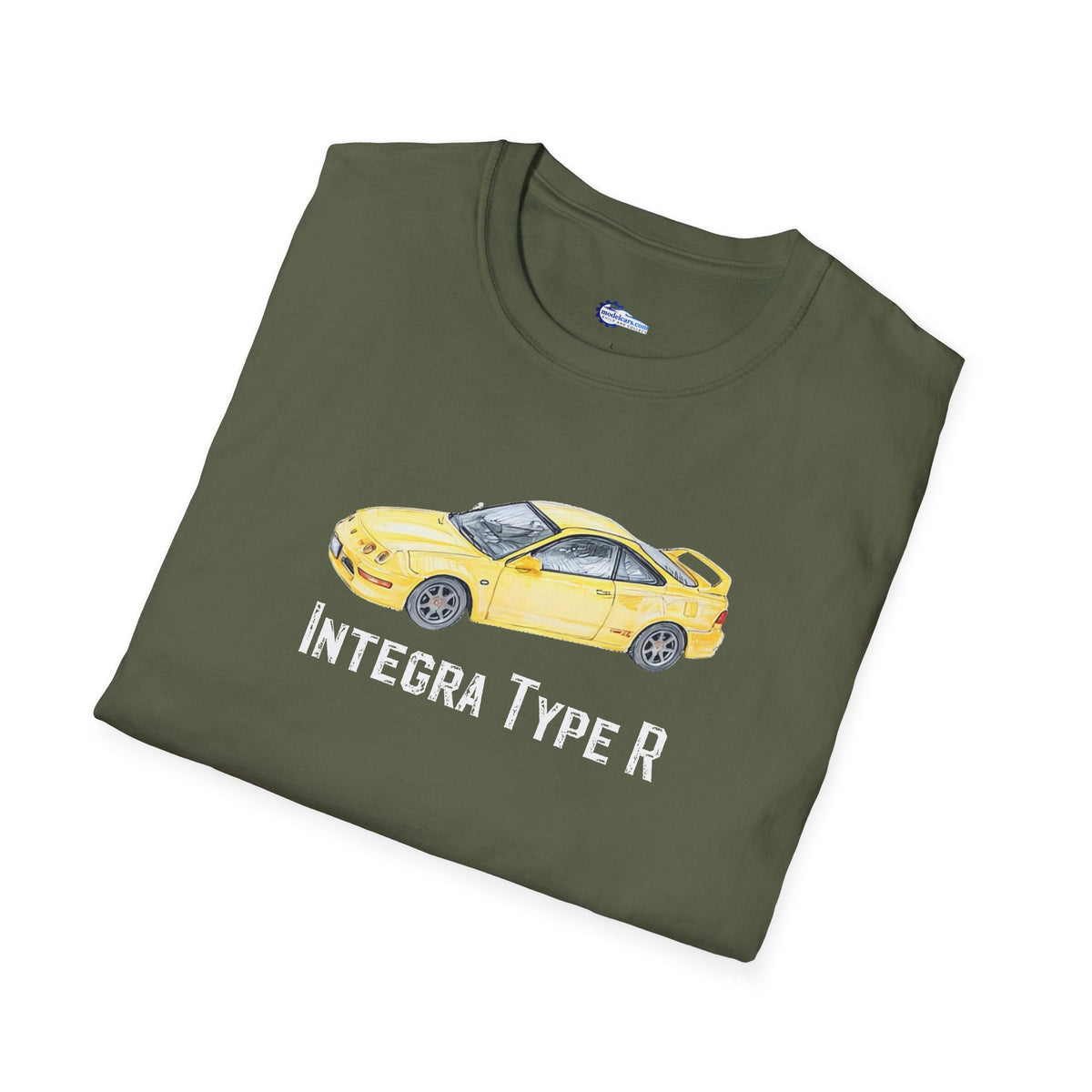 JDM T-Shirt - 2000 Acura Integra Type R Yellow with model designation-Modelcars.com-ModelCars.com