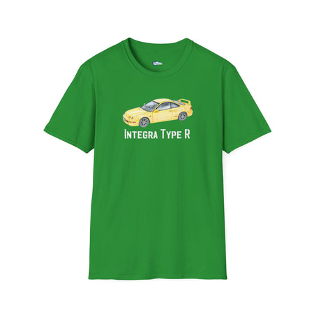 JDM T-Shirt - 2000 Acura Integra Type R Yellow with model designation-Modelcars.com-ModelCars.com