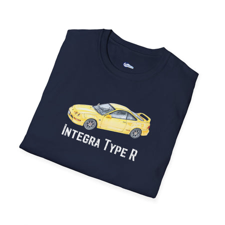 JDM T-Shirt - 2000 Acura Integra Type R Yellow with model designation-Modelcars.com-ModelCars.com