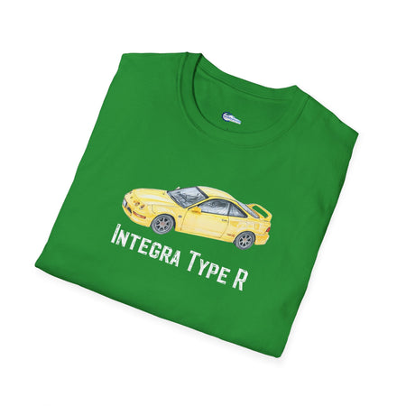 JDM T-Shirt - 2000 Acura Integra Type R Yellow with model designation-Modelcars.com-ModelCars.com