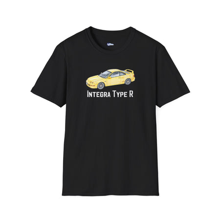 JDM T-Shirt - 2000 Acura Integra Type R Yellow with model designation-Modelcars.com-ModelCars.com