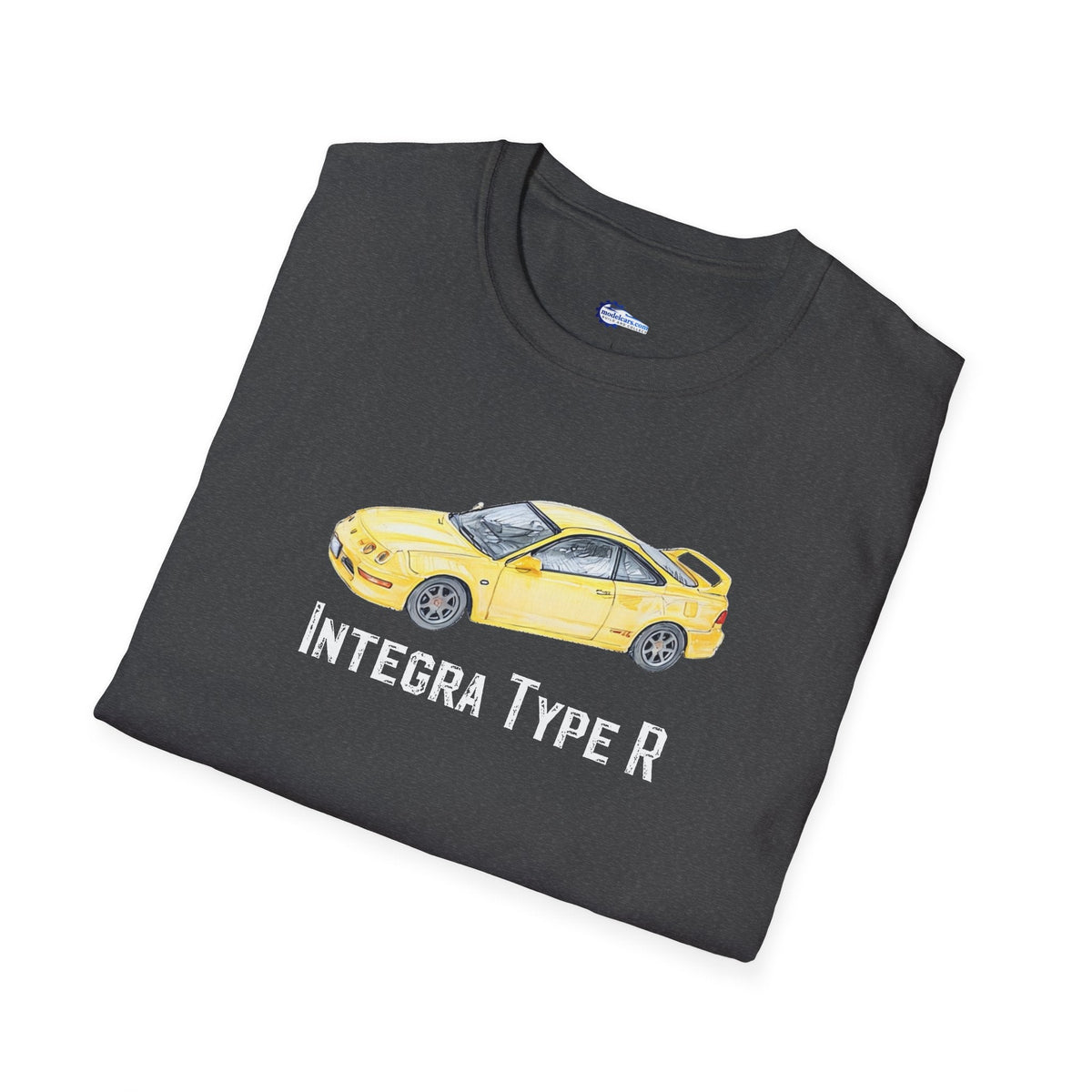 JDM T-Shirt - 2000 Acura Integra Type R Yellow with model designation-Modelcars.com-ModelCars.com