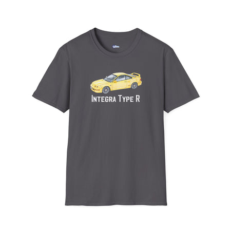 JDM T-Shirt - 2000 Acura Integra Type R Yellow with model designation-Modelcars.com-ModelCars.com
