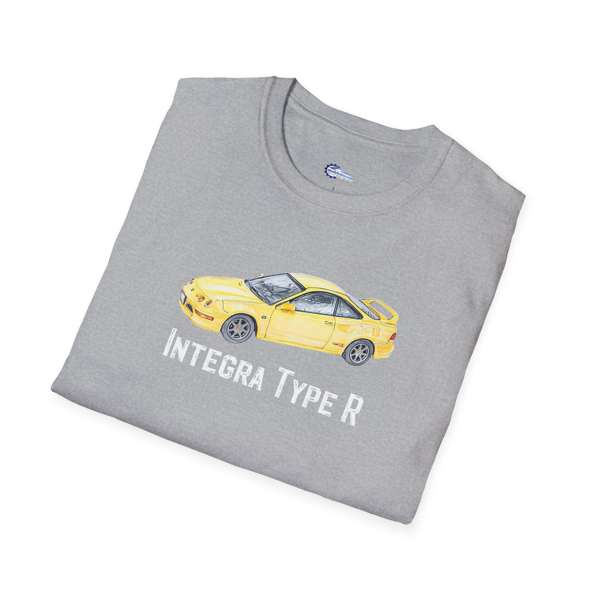 JDM T-Shirt - 2000 Acura Integra Type R Yellow with model designation-Modelcars.com-ModelCars.com