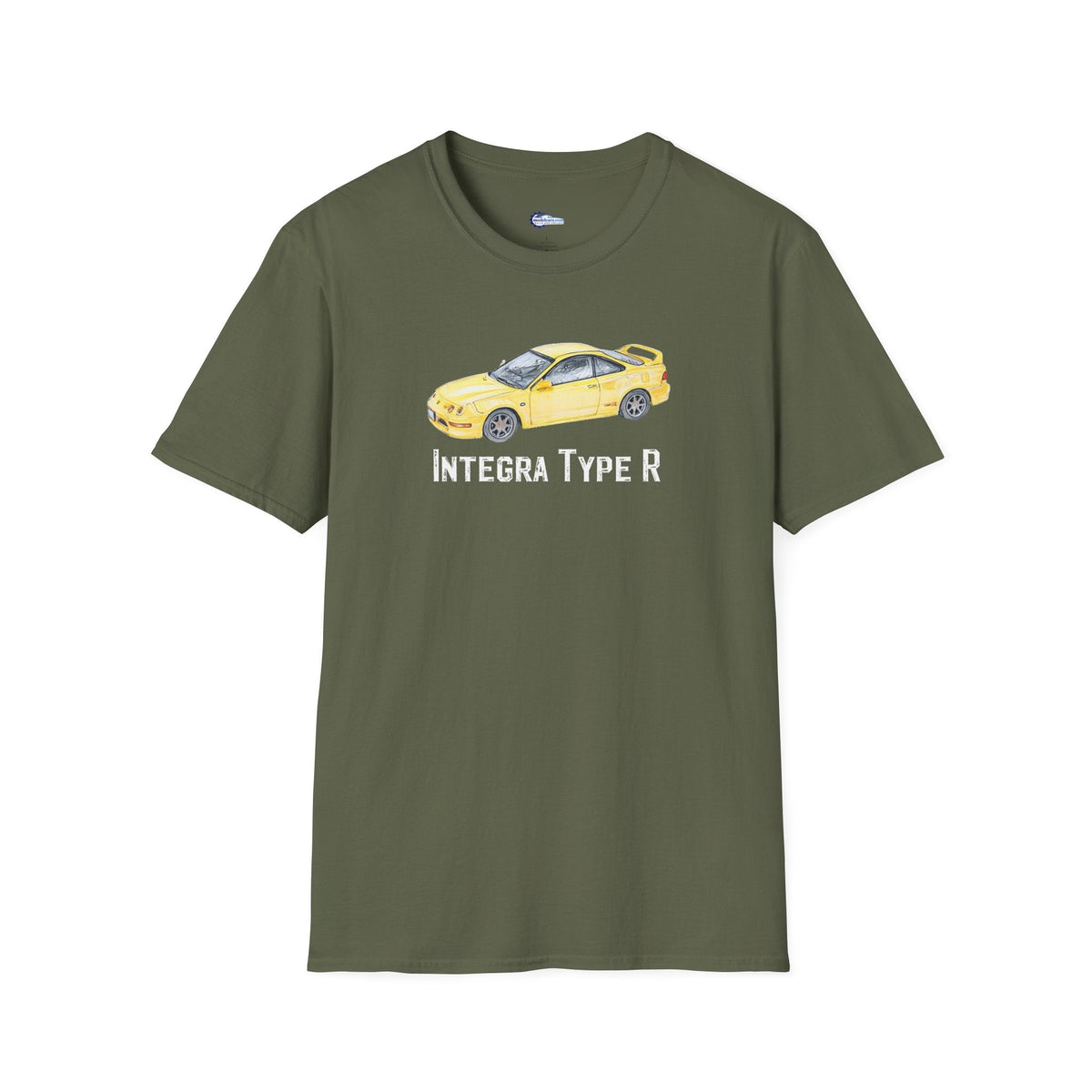 JDM T-Shirt - 2000 Acura Integra Type R Yellow with model designation-Modelcars.com-ModelCars.com