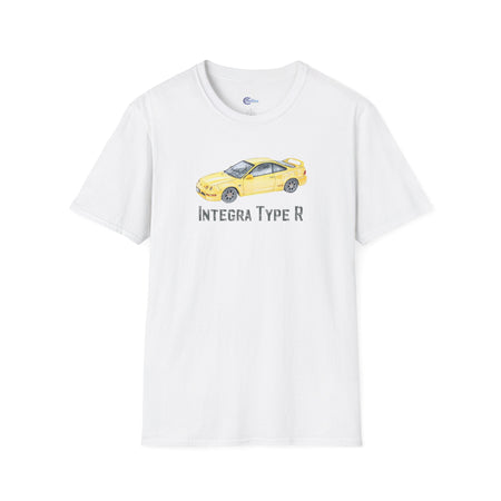 JDM T-Shirt - 2000 Acura Integra Type R Yellow with model designation-Modelcars.com-ModelCars.com