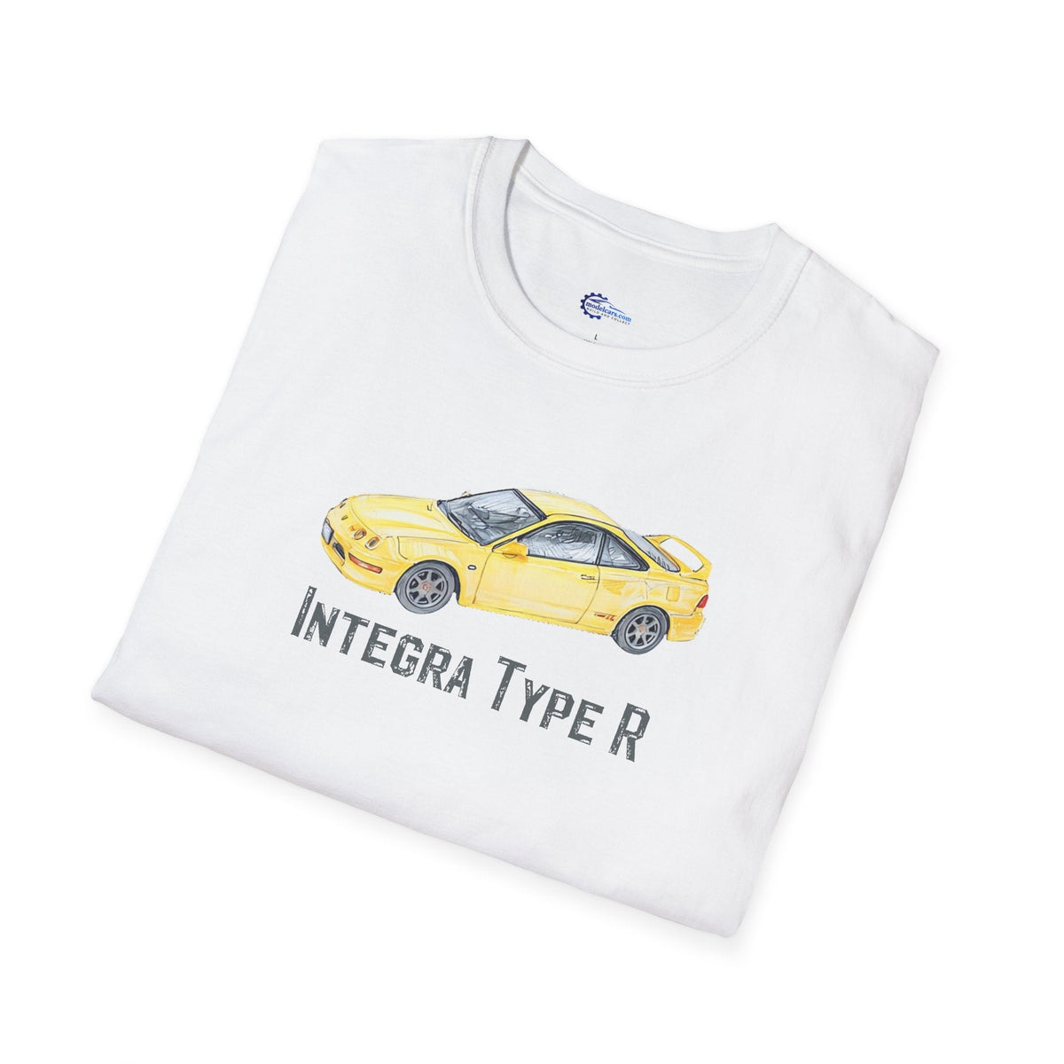 JDM T-Shirt - 2000 Acura Integra Type R Yellow with model designation-Modelcars.com-ModelCars.com