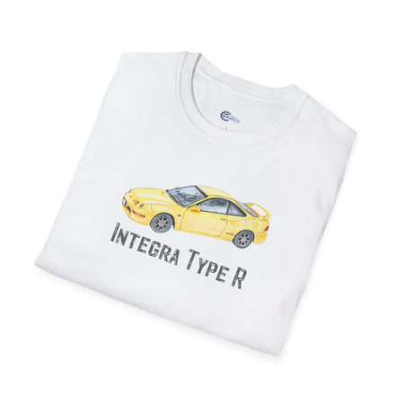 JDM T-Shirt - 2000 Acura Integra Type R Yellow with model designation-Modelcars.com-ModelCars.com