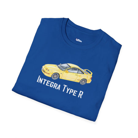 JDM T-Shirt - 2000 Acura Integra Type R Yellow with model designation-Modelcars.com-ModelCars.com