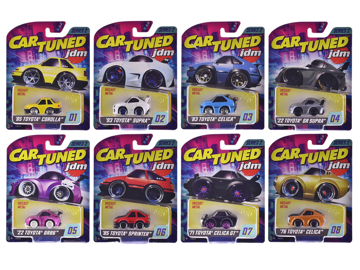 JDM Tuners Series 2 Set of 8 Pieces Diecast Model Cars by CarTuned-Car Tuned-ModelCars.com