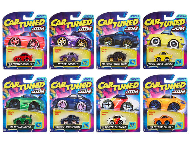 JDM Tuners Series 5 Set of 8 Pieces Diecast Model Cars by CarTuned-Car Tuned-ModelCars.com