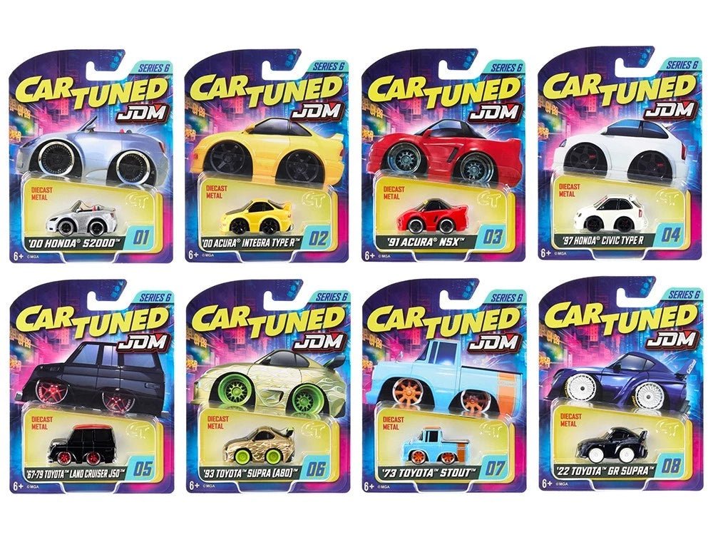 JDM Tuners Series 6 Set of 8 Pieces Diecast Model Cars by CarTuned-Car Tuned-ModelCars.com