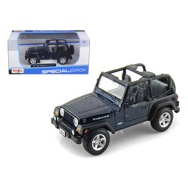 Jeep Wrangler Rubicon Dark Blue 1/27 Diecast Model Car by Maisto - Maisto - ModelCars.com