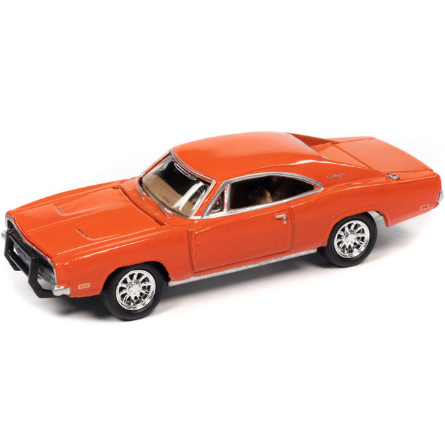 1969 Dodge Charger R/T Orange "Country Charger" 1/64 Diecast Model Car by Johnny Lightning