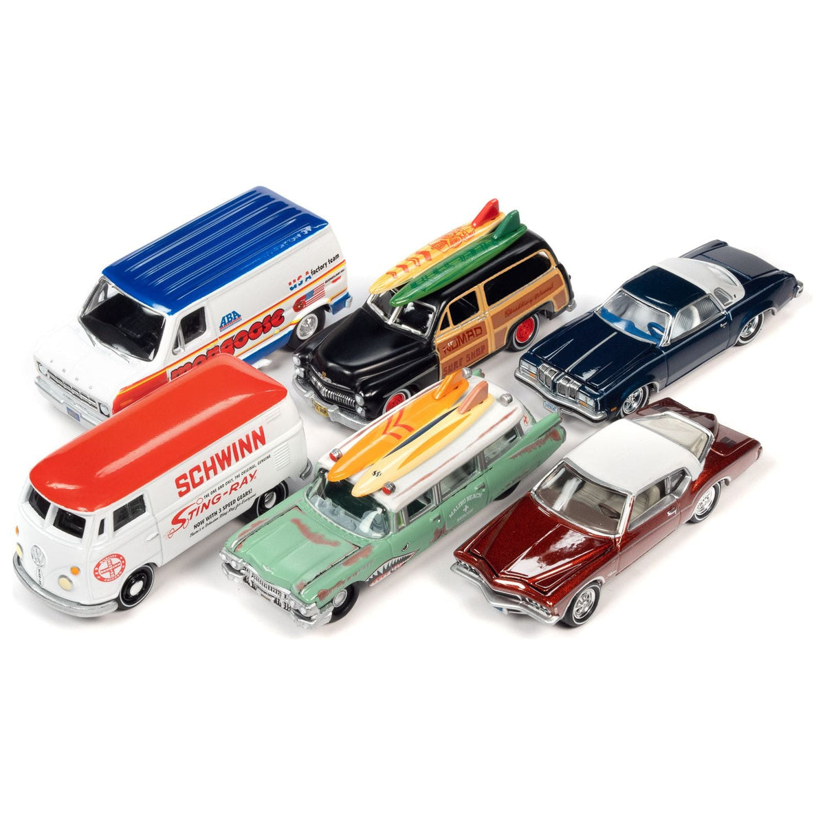 Johnny Lightning "2 - Packs" 2023 Set A of 6 pieces Release 2 1/64 Diecast Model Cars by Johnny Lightning - Johnny Lightning - ModelCars.com