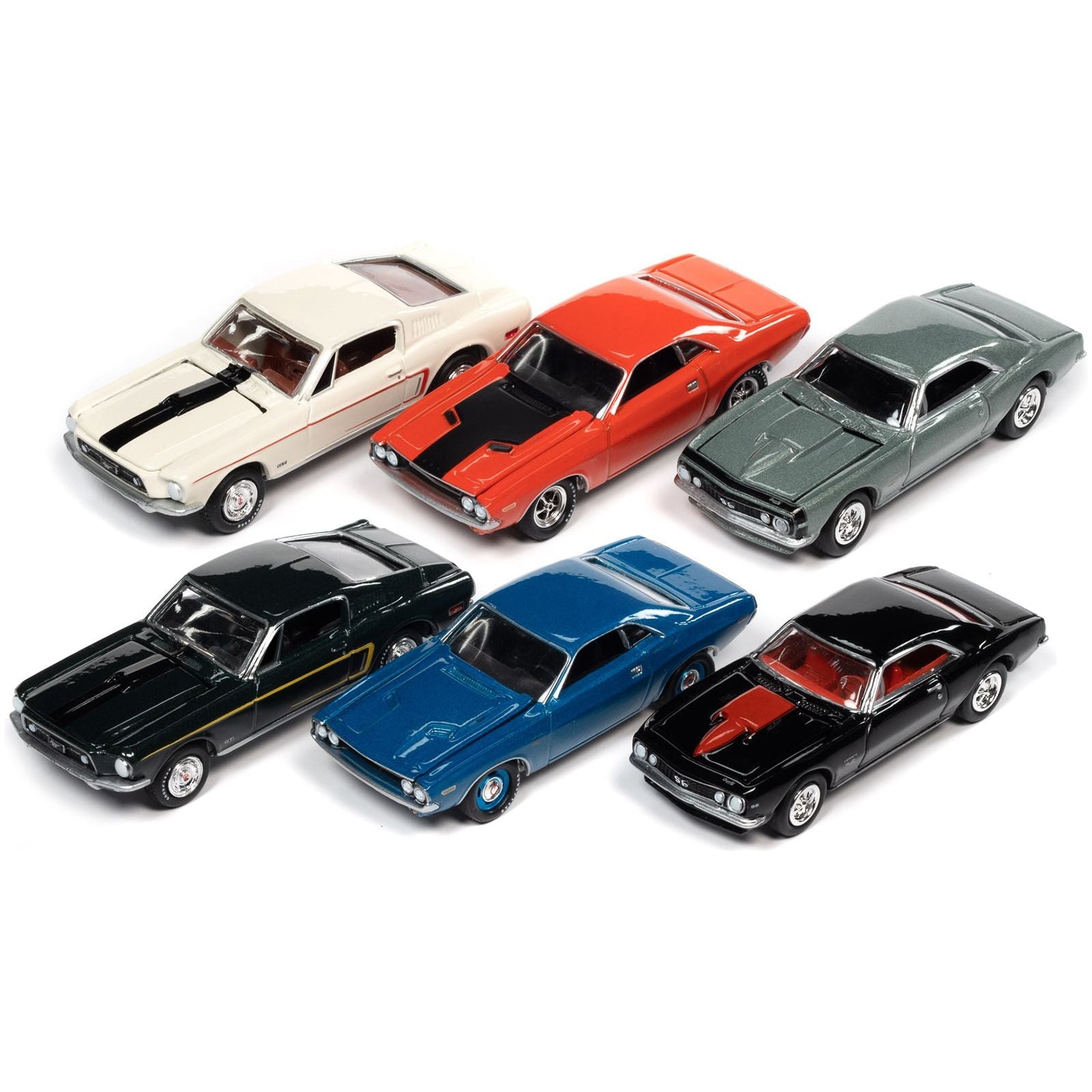 Johnny Lightning Collector's Tin 2021 Set of 6 Cars Release 3 Limited Edition of 7140 pieces Worldwide 1/64 Diecast Model Cars by Johnny Lightning - Johnny Lightning - ModelCars.com