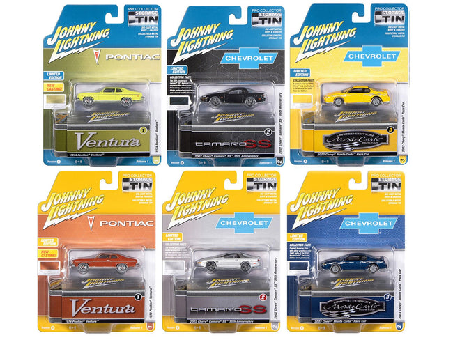 Johnny Lightning Collector's Tin 2026 Set of 6 Cars Release 1 Limited Edition 1/64 Diecast Model Cars by Johnny Lightning-Johnny Lightning-ModelCars.com
