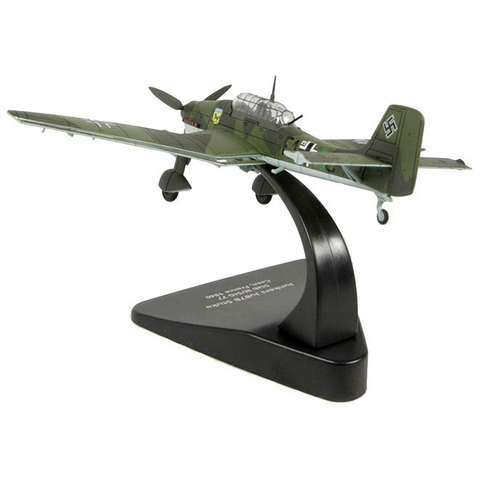 Junkers Ju 87B "Stuka Stab" Dive Bomber Plane III/StG 77 Caen France (1940) "Oxford Aviation" Series 1/72 Diecast Model Airplane by Oxford Diecast - Oxford Diecast - ModelCars.com