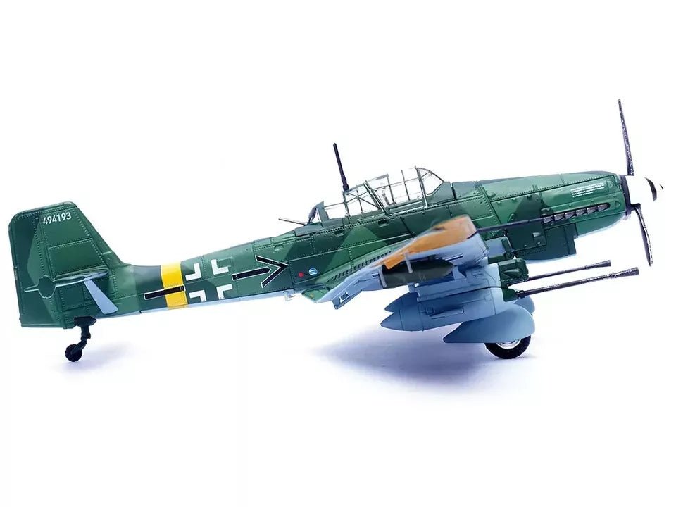 Junkers Ju 87G2 Stuka Bomber Aircraft "10.(Pz)/SG 2 Immelmann Oberst Hans-Ulrich Rudel Slovakia" (1944) German Luftwaffe "Wing" Series 1/72 Diecast Model by Panzerkampf-Panzerkampf-ModelCars.com