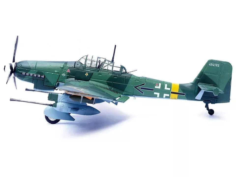 Junkers Ju 87G2 Stuka Bomber Aircraft "10.(Pz)/SG 2 Immelmann Oberst Hans-Ulrich Rudel Slovakia" (1944) German Luftwaffe "Wing" Series 1/72 Diecast Model by Panzerkampf-Panzerkampf-ModelCars.com