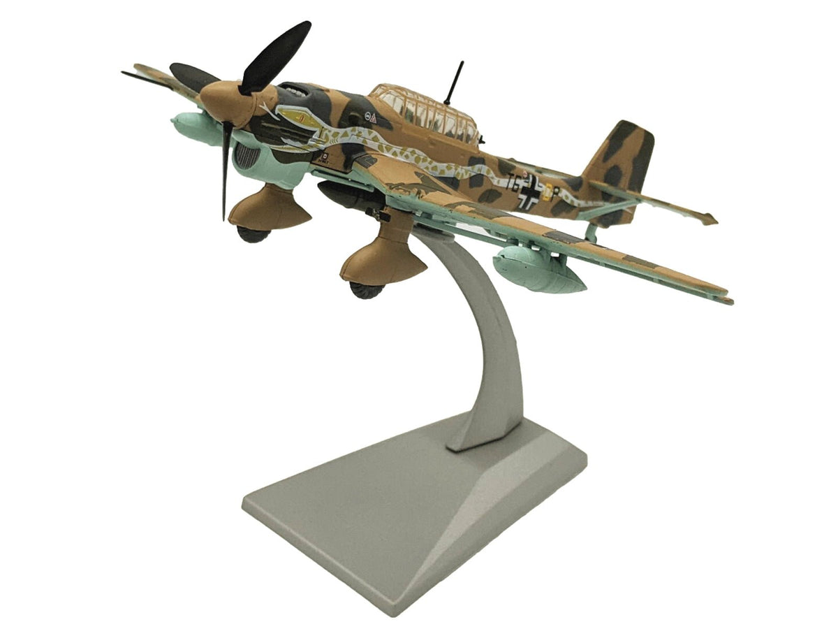 Junkers Ju 87R Trop Stuka Bomber Aircraft "Immelmann 6./StG 2 Libya" (1941) German Luftwaffe 1/72 Diecast Model Airplane-Other-ModelCars.com