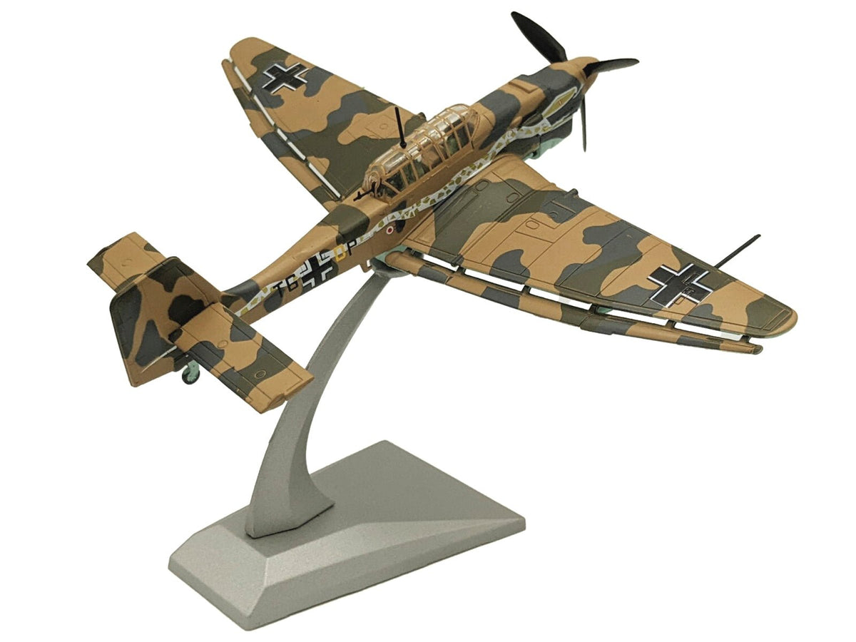 Junkers Ju 87R Trop Stuka Bomber Aircraft "Immelmann 6./StG 2 Libya" (1941) German Luftwaffe 1/72 Diecast Model Airplane-Other-ModelCars.com