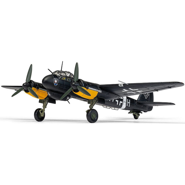 Junkers Ju-88C-6 Nightfighter Bomber Aircraft "R4+HH Gerhard Bohme 1./NJG.2 Catania Airfield Sicily" (1942) German Luftwaffe "The Aviation Archive" Series 1/72 Diecast Model by Corgi-Corgi-ModelCars.com