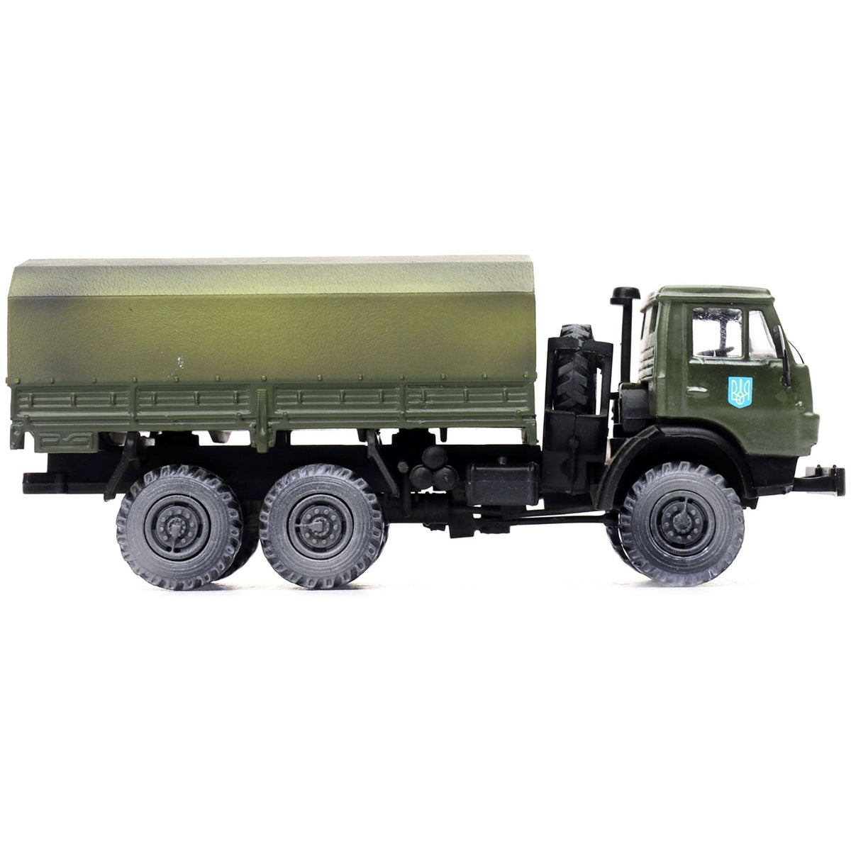 Kamaz 4310 Transport Truck Green (Weathered) "Ukrainian Ground Forces" 1/72 Diecast Model by Legion - Legion - ModelCars.com