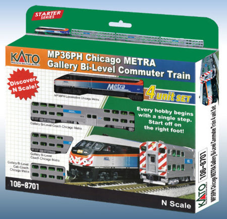 N METRA MP36PH 4-CAR SET      