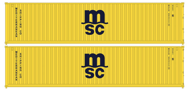 N MSC 40'CONTAINER 2/PK       