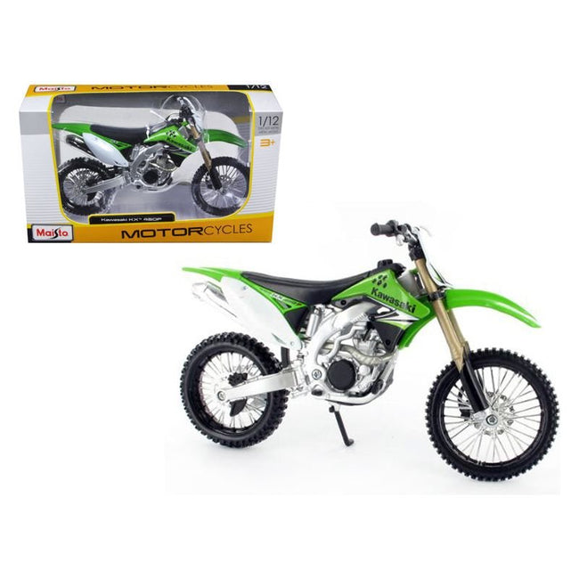 Kawasaki KX 450F Green 1/12 Diecast Motorcycle Model by Maisto - Maisto - ModelCars.com
