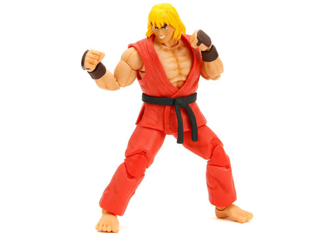 Ken 6" Moveable Figure with Accessories and Alternate Head and Hands "Ultra Street Fighter II: The Final Challengers" (2017) Video Game Model by Jada-Jada-ModelCars.com
