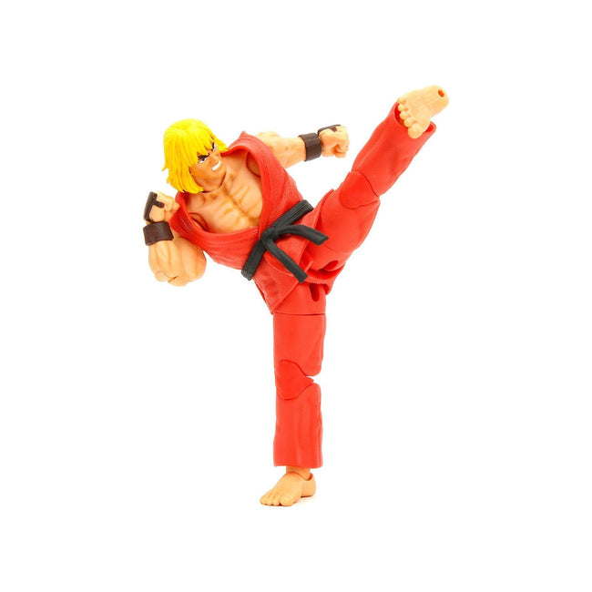 Ken 6" Moveable Figure with Accessories and Alternate Head and Hands "Ultra Street Fighter II: The Final Challengers" (2017) Video Game Model by Jada-Jada-ModelCars.com