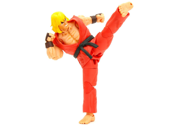 Ken 6" Moveable Figure with Accessories and Alternate Head and Hands "Ultra Street Fighter II: The Final Challengers" (2017) Video Game Model by Jada-Jada-ModelCars.com