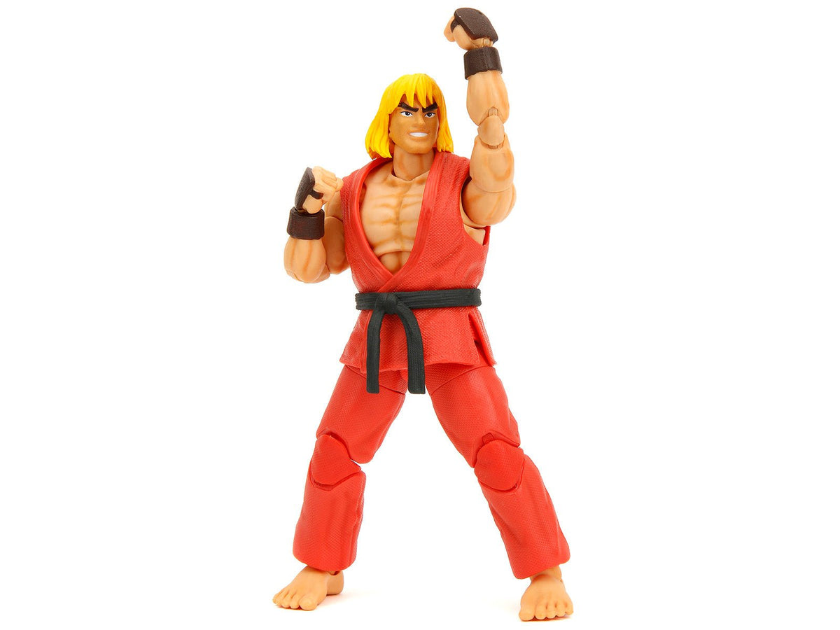 Ken 6" Moveable Figure with Accessories and Alternate Head and Hands "Ultra Street Fighter II: The Final Challengers" (2017) Video Game Model by Jada-Jada-ModelCars.com
