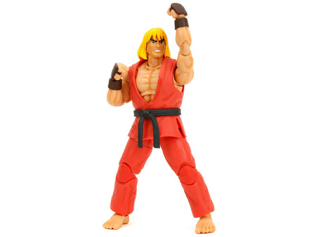 Ken 6" Moveable Figure with Accessories and Alternate Head and Hands "Ultra Street Fighter II: The Final Challengers" (2017) Video Game Model by Jada-Jada-ModelCars.com