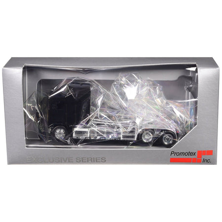 Kenworth K100 with 5 - Bar Grill and XXL Chassis Black 1/87 (HO) Plastic Model Car by Promotex - Promotex - ModelCars.com