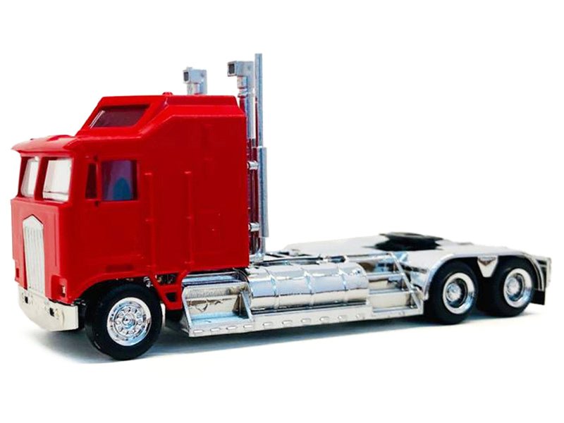 Kenworth K100 with 5-Bar Grill and XXL Chassis Red 1/87 (HO) Plastic Model by Promotex-Promotex-ModelCars.com