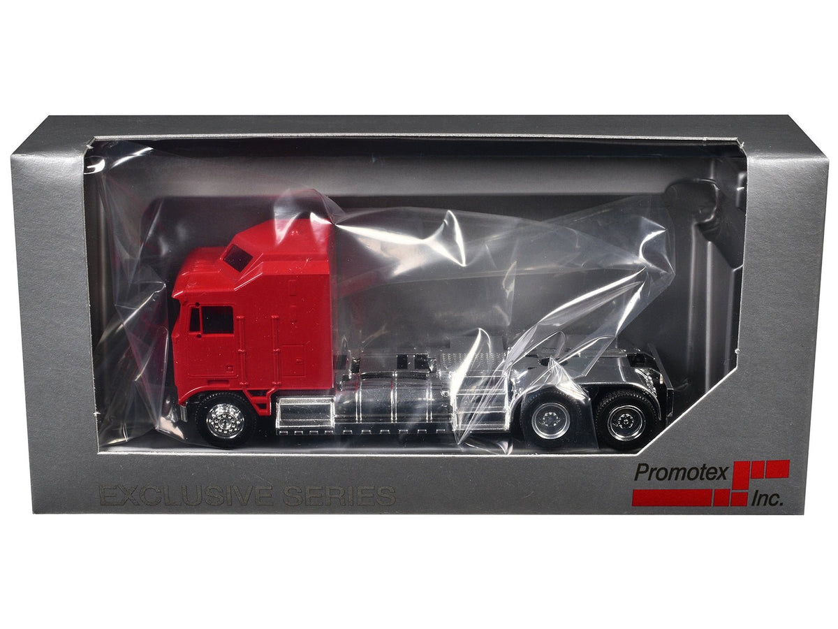 Kenworth K100 with 5-Bar Grill and XXL Chassis Red 1/87 (HO) Plastic Model by Promotex-Promotex-ModelCars.com