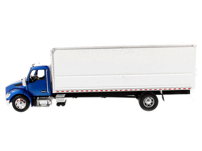 Kenworth T280 with Supreme Signature Van Truck Body Blue and White "Transport Series" 1/32 Diecast Model by Diecast Masters-Diecast Masters-ModelCars.com