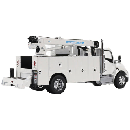 Kenworth T380 Auto-Crane Titan 85-Body HC14-Crane Work Truck with Miller EnPak White "Transport Series" 1/50 Diecast Model by Diecast Masters-Diecast Masters-ModelCars.com