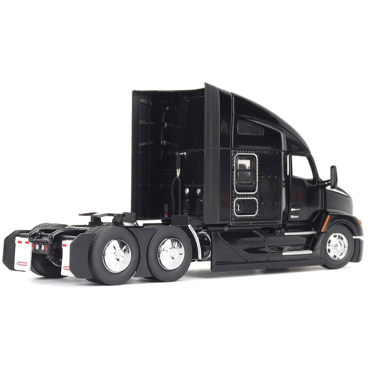Kenworth T680 76" High Roof Sleeper Cab Truck Tractor Black "Transport Series" 1/50 Diecast Model by Diecast Masters-Diecast Masters-ModelCars.com